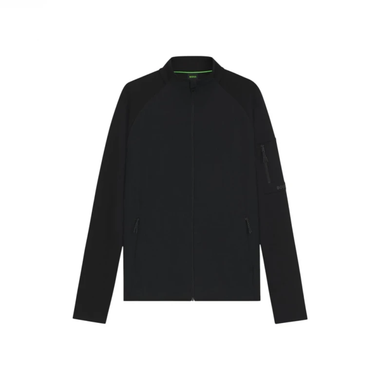 Кофта Boss Regular-Fit Zip-Up Sweatshirt With Decorative Reflective Details 4