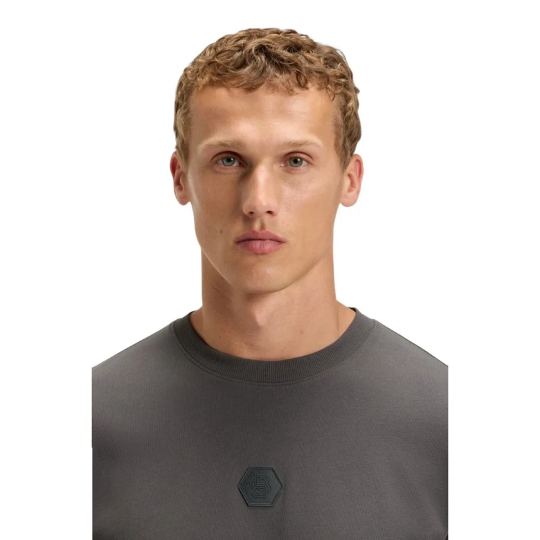 Cotton-Jersey T-Shirt With Double B Monogram 1