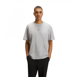 Boss Cotton-Jersey T-Shirt With Double B Monogram Futbolkasi
