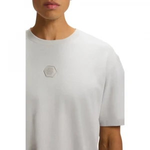 Boss Cotton-Jersey T-Shirt With Double B Monogram Futbolkasi 1