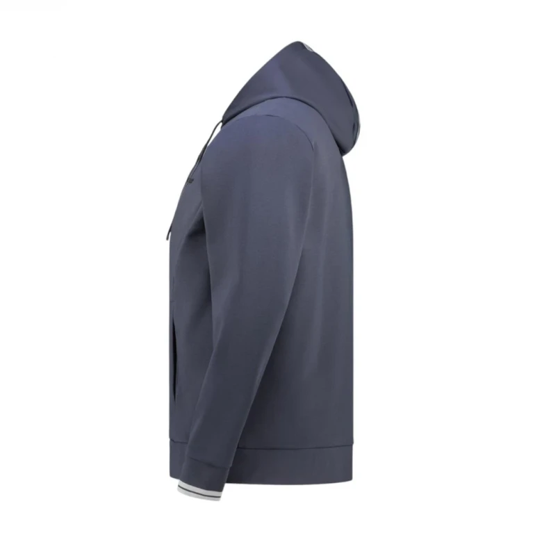 Толстовка Boss Cotton-Blend Zip-Up Hoodie With Stripe Details 1