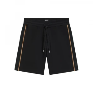 Шорты Boss Drawstring Shorts In Cotton Terry With Tape Trims 4