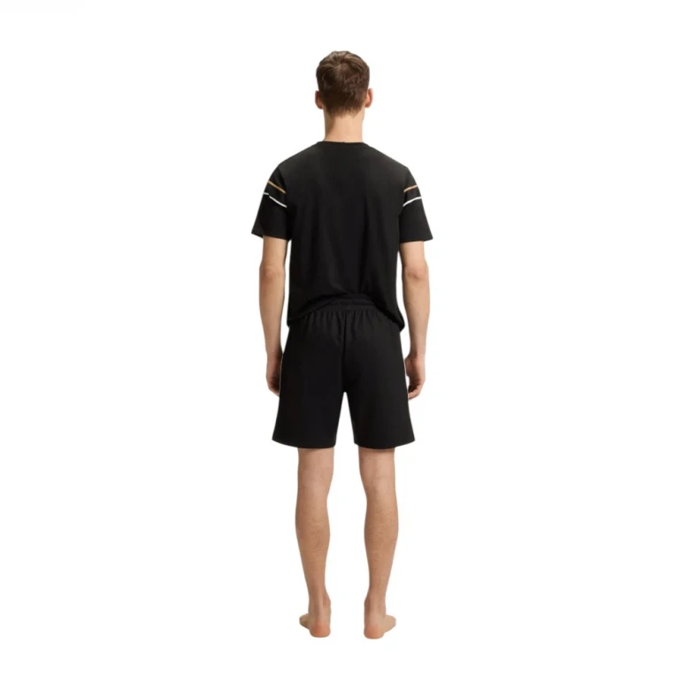 Шорты Boss Drawstring Shorts In Cotton Terry With Tape Trims 2
