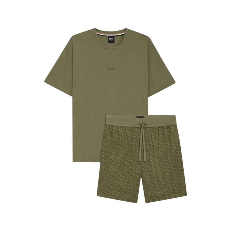Пижама Boss Gift-Boxed Pyjamas In Cotton With Logo And Monograms 3