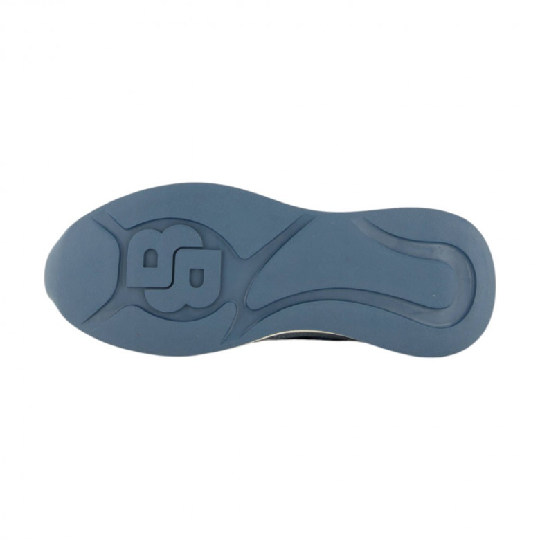 Suede-trim trainers with Double B monogram 4