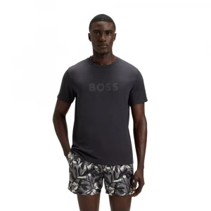 Cotton-jersey T-shirt with SPF 50+ UV protection