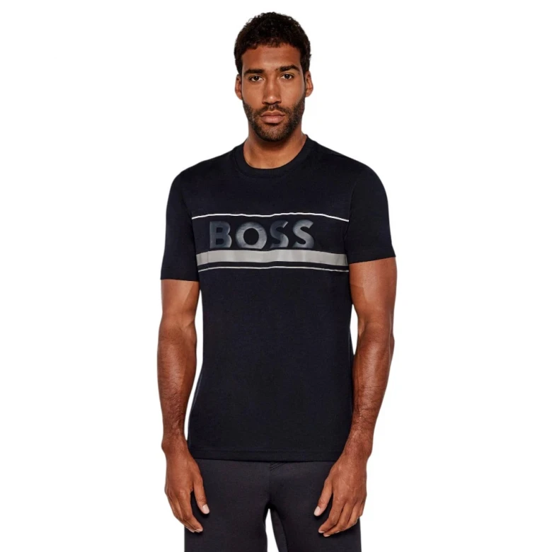 Cotton-jersey T-shirt With Stripes And Logo