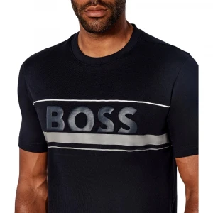 Cotton-jersey T-shirt With Stripes And Logo 3