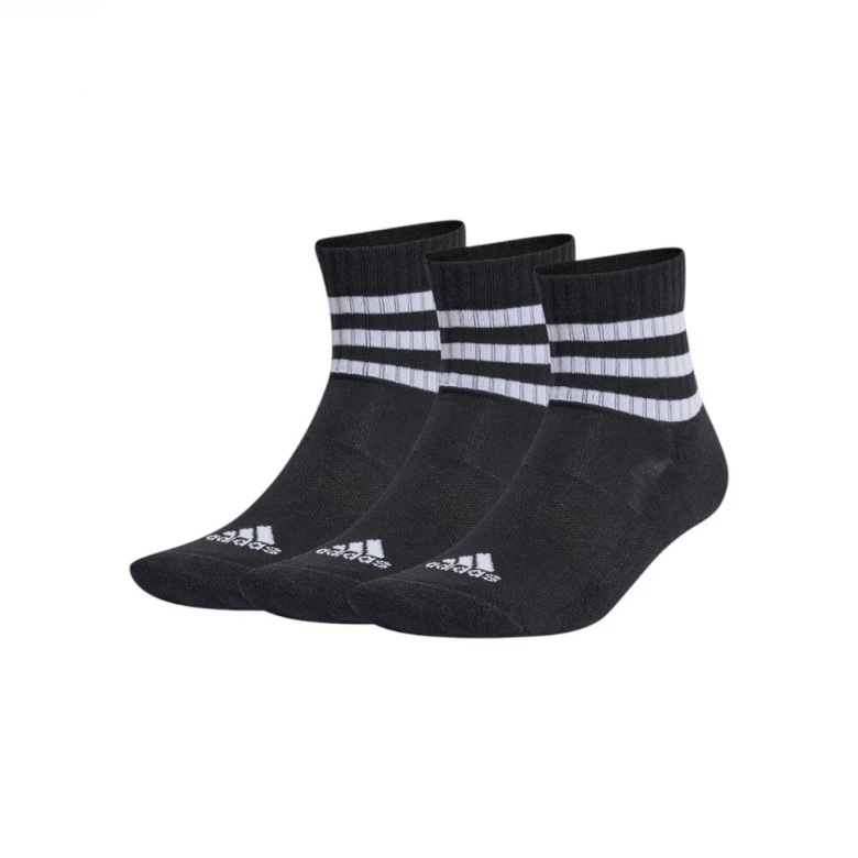 Adidas 3-Stripes Cushioned Sportswear Low-Cut Socks 3 Pairs Paypoqlari