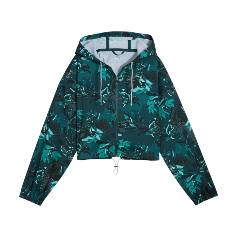Ветровка Puma W Green Terrains Woven Jacket Aop 3