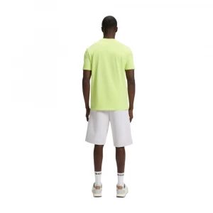 T-shirt Aus Stretch-baumwolle Mit Kontrast-logo 3