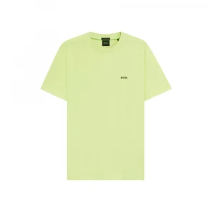 T-shirt Aus Stretch-baumwolle Mit Kontrast-logo 4