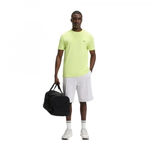 T-shirt Aus Stretch-baumwolle Mit Kontrast-logo 2