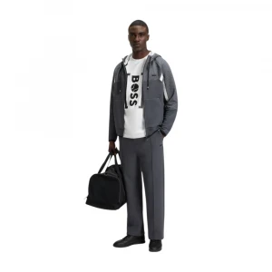 Relaxed-Fit T-Shirt With Tennis-Inspired Mesh-Print Logo 2