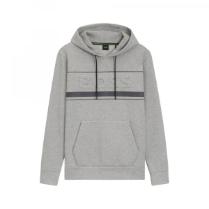 Худи Boss Cotton-Blend Hoodie With Stripe Details 4