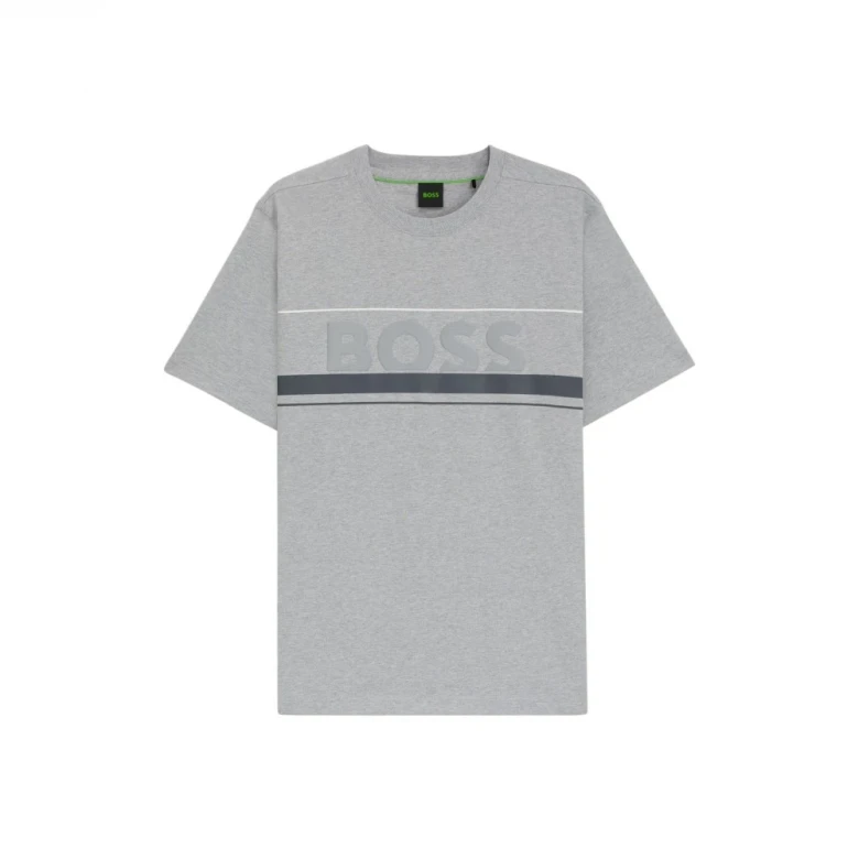 Cotton-jersey T-shirt With Stripes And Logo 4
