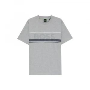 Cotton-jersey T-shirt With Stripes And Logo 4