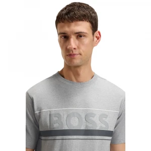 Cotton-jersey T-shirt With Stripes And Logo 1