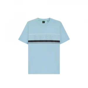 Cotton-jersey T-shirt With Stripes And Logo