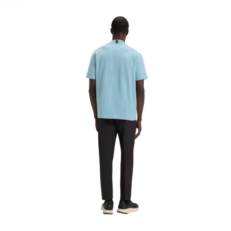 Relaxed-Fit T-Shirt In Stretch Cotton With Logo Collar 3