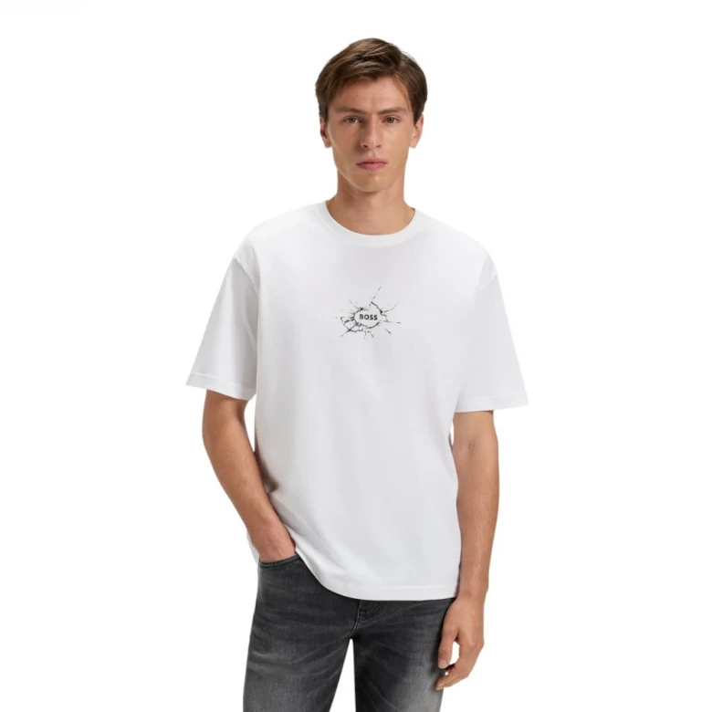 Relaxed-Fit T-Shirt In Cotton With Logo Artwork