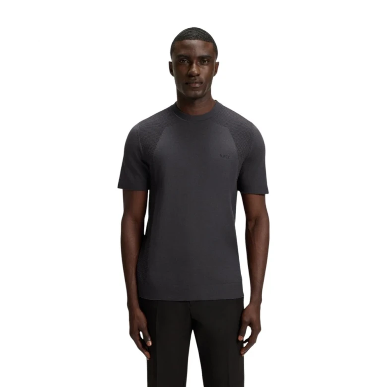 Thermoregulating Knit T-Shirt In A Cotton Blend