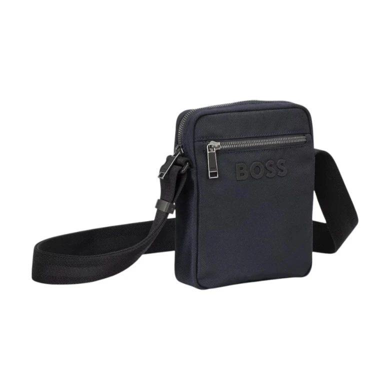 Барсетка Boss Crossbody Bag with Contrast Logo and Signature-Stripe Strap