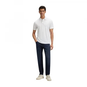Джинсы Boss Tapered-Fit Jeans In Blue Comfort-Stretch Denim 2