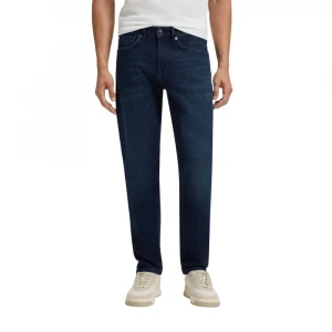Джинсы Boss Tapered-Fit Jeans In Blue Comfort-Stretch Denim