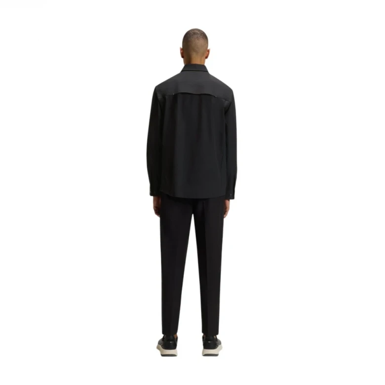 Рубашка Boss Relaxed-Fit Overshirt In Water-Repellent Fabric 1