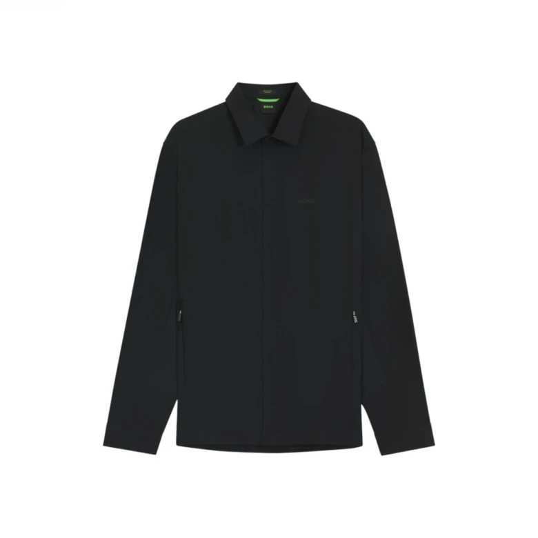 Рубашка Boss Relaxed-Fit Overshirt In Water-Repellent Fabric 3