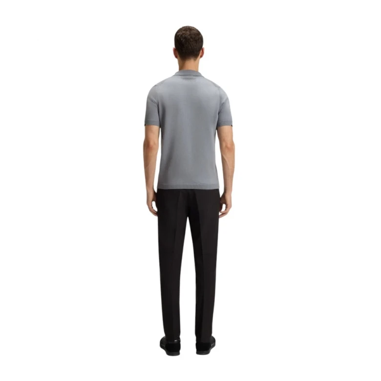 Поло Boss Zip-Neck Knit Polo Sweater In Cotton 3