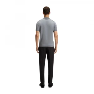 Поло Boss Zip-Neck Knit Polo Sweater In Cotton 3