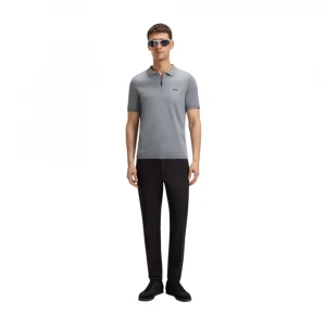 Поло Boss Zip-Neck Knit Polo Sweater In Cotton 2