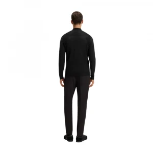 Кофта Boss Cotton-Blend Sweater With Quarter Zip And Body-Mapping 3