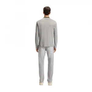 Поло Boss Shirt In Cotton Piqué With Striped Collar 3