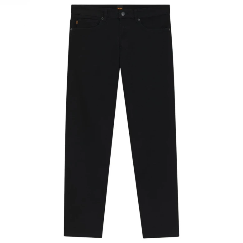 Джинсы Boss Schwarze Maine Regular-Fit Jeans Aus Bequemem Stretch-Denim 4