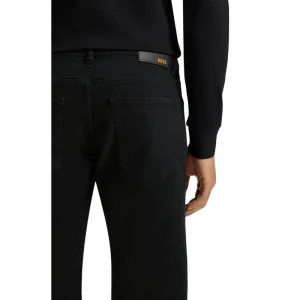 Джинсы Boss Schwarze Maine Regular-Fit Jeans Aus Bequemem Stretch-Denim 3