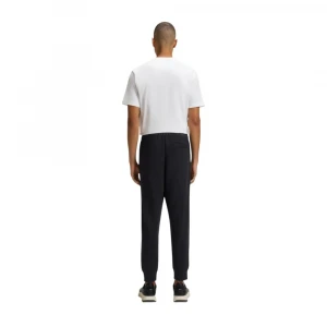 Брюки Boss Check-Print Tracksuit Bottoms In Stretch Piqué 3