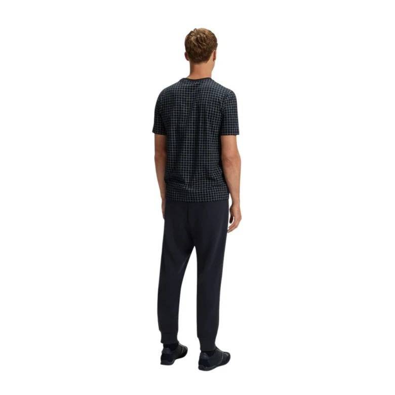 Футболка Boss Pima-Cotton T-Shirt With Check Print 3