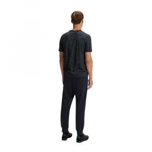 Футболка Boss Pima-Cotton T-Shirt With Check Print 3