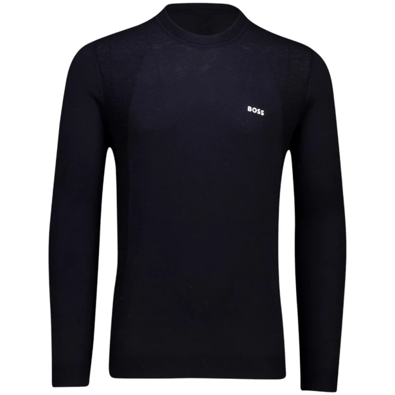 Кофта Boss Cotton-Blend Sweater With Body-Mapping And Contrast Logo
