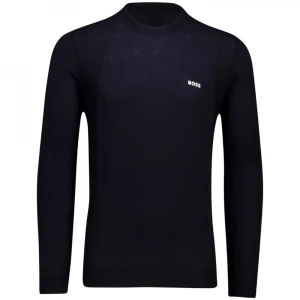 Кофта Boss Cotton-Blend Sweater With Body-Mapping And Contrast Logo