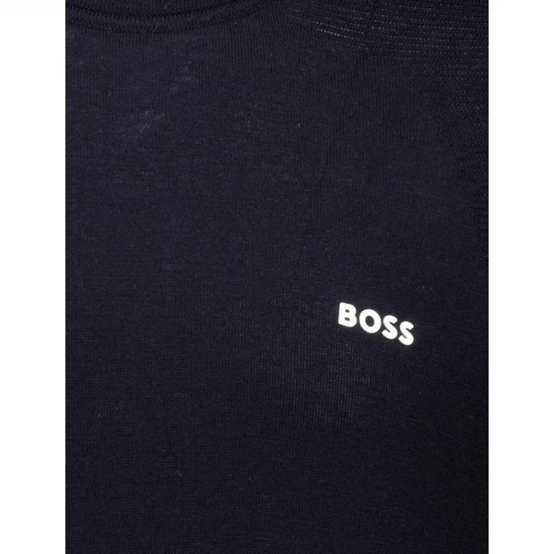 Кофта Boss Cotton-Blend Sweater With Body-Mapping And Contrast Logo 2