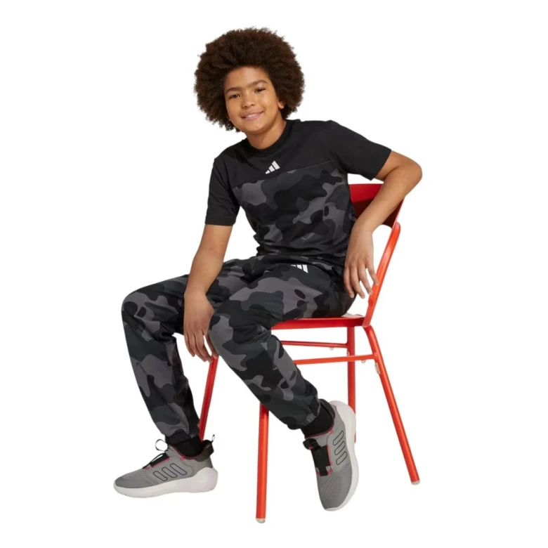 Брюки Adidas Seasonal Essentials Camo Fleece Pant Kids 4