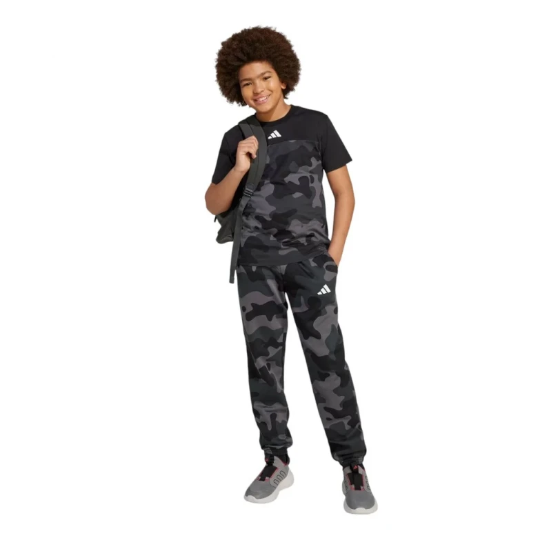 Брюки Adidas Seasonal Essentials Camo Fleece Pant Kids 3