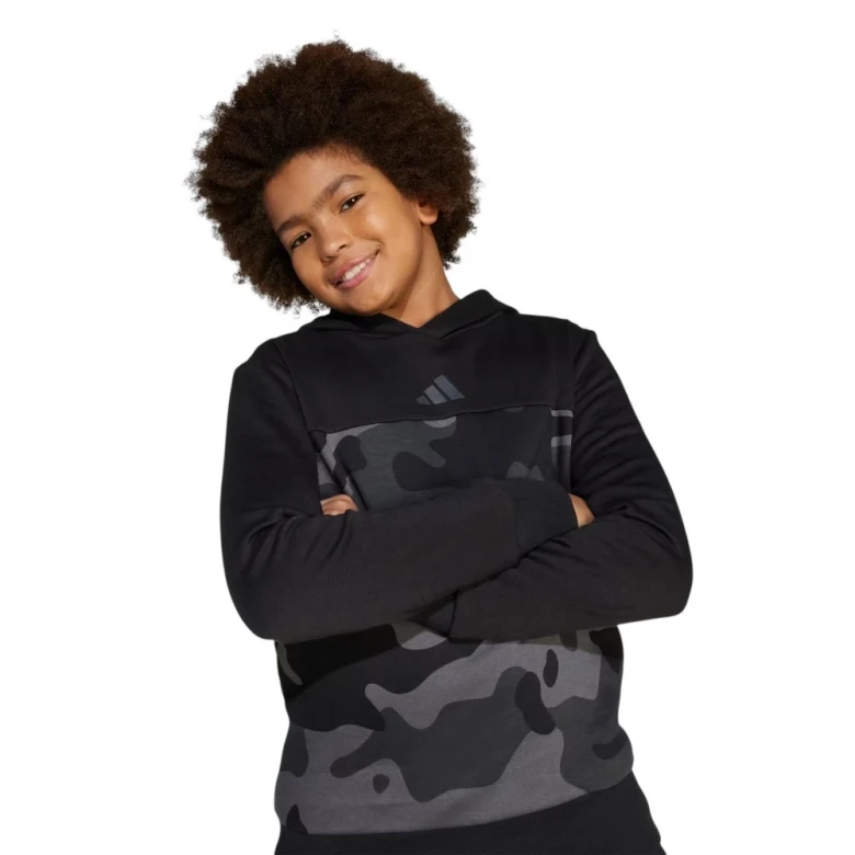 Худи Adidas Seasonal Essentials Camo Fleece Hoodie Kids 3
