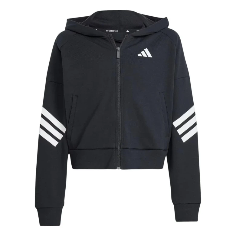Adidas Future Icons 3-Stripes Full-Zip Hooded Track Jacket Kids Tolstovkasi 5