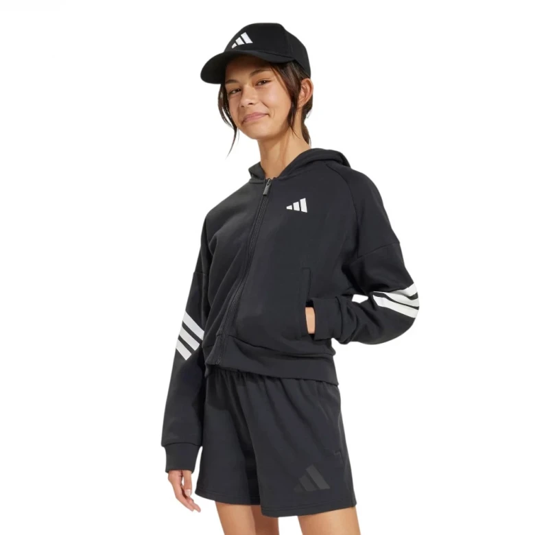 Adidas Future Icons 3-Stripes Full-Zip Hooded Track Jacket Kids Tolstovkasi