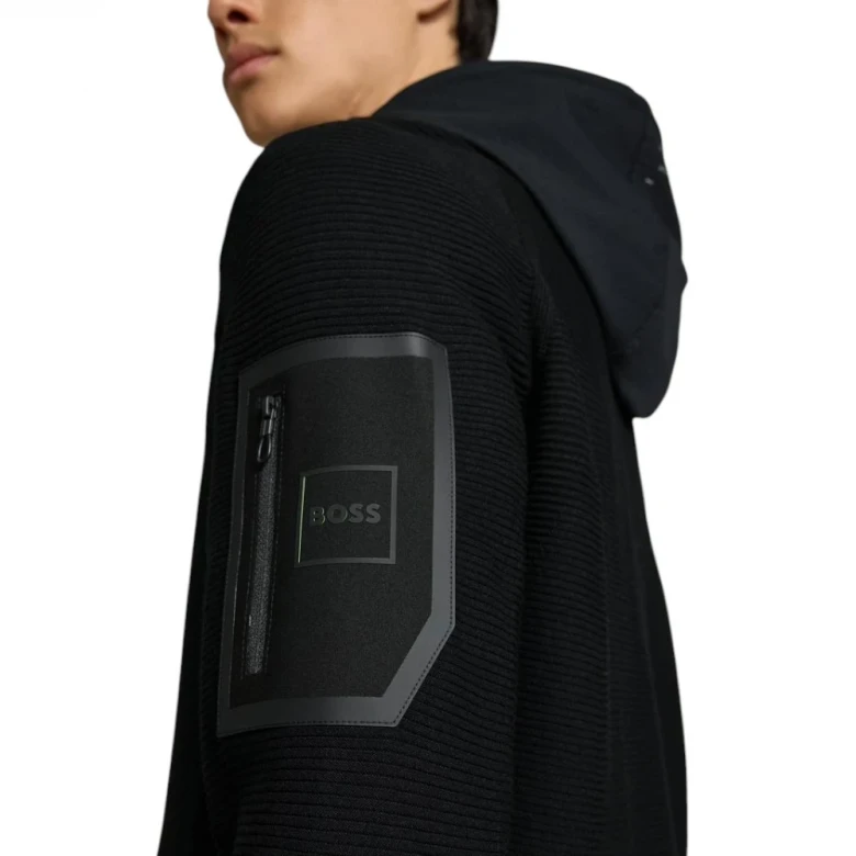 Толстовка Boss Hybrid Jacket With Comfort-Stretch Knit 1
